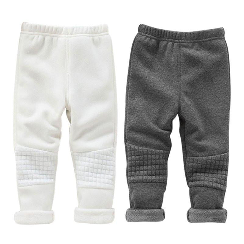 Warm Baby Kid Girls Leggings Pants Basic Elastic Waist Thick Skinny Trousers X16