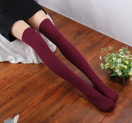Over Knee leggings Fashion Women's High Cotton 7Color Leggings High