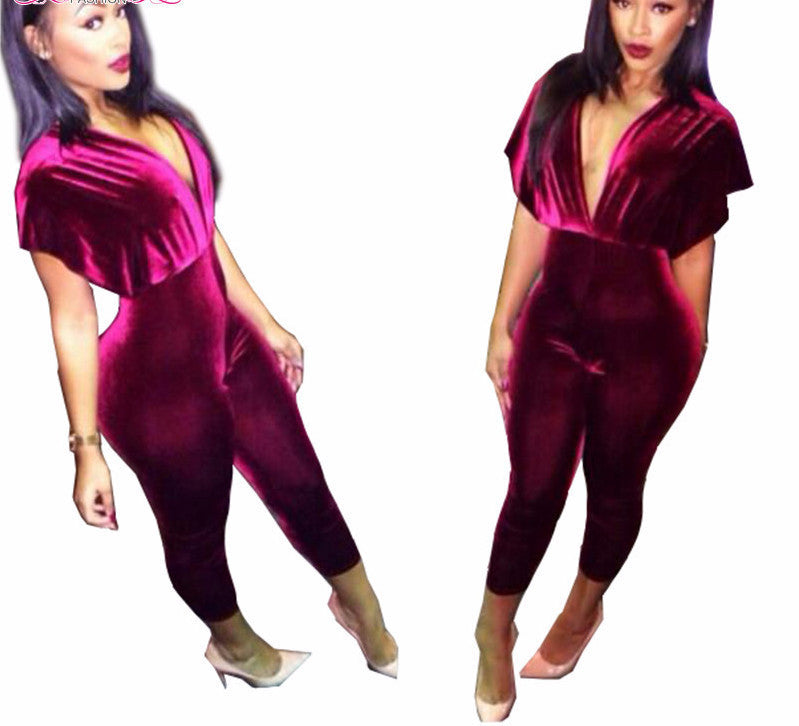 Online discount shop Australia - Elegant Sexy Jumpsuits Ladies Loose Slim Casual Party Overalls Long Pants Women Sleeveless Nightclub Rompers