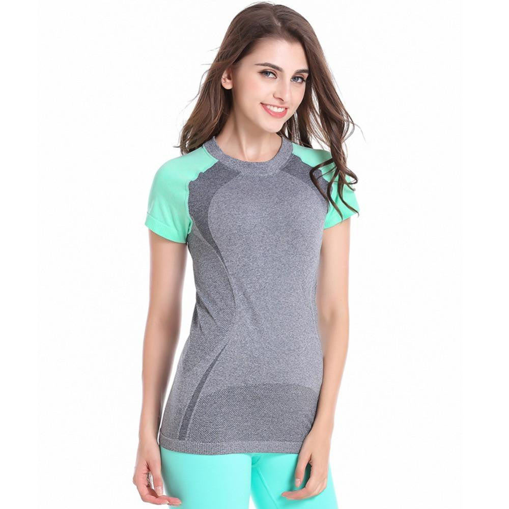 WJ Ladies Women Short Sleeve Quick Dry Fitness Tees