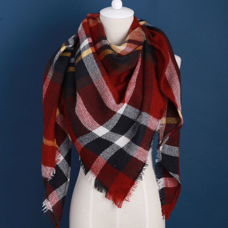 Online discount shop Australia - luxury Brand Design Soft Cashmere Women's Scarf Fashion Plaid Oversized Blanket Pashmina Shawl Warm in Warp Scarves