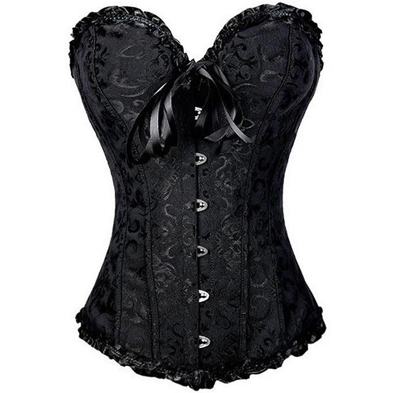 Women Steampunk Renaissance Corset Lace Up boned Bustier Waist Cincher Corsets Waist Cincher Plus Size