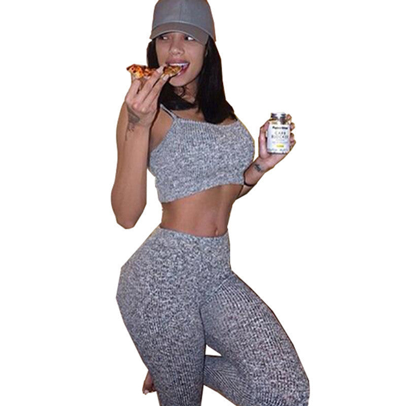 Style Women Rompers Fashion Bodycon Halter Jumpsuit Two Piece Rompers Womens Jumpsuit