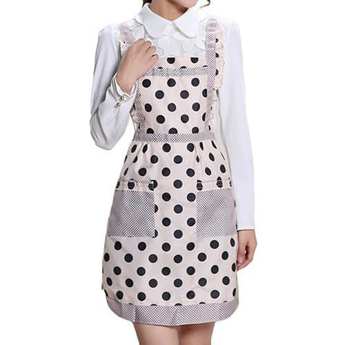 Women's Bib Comfy Cooking Chef Floral Pocket Kitchen Restaurant Princess Apron 7M7I