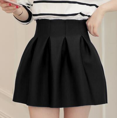 High Waist Women Skater Skirt Spring AutumnJoker Black Wine Red Purple Skirts Womens Saia Korean Style Ball Gown Faldas - CelebritystyleFashion.com.au online clothing shop australia