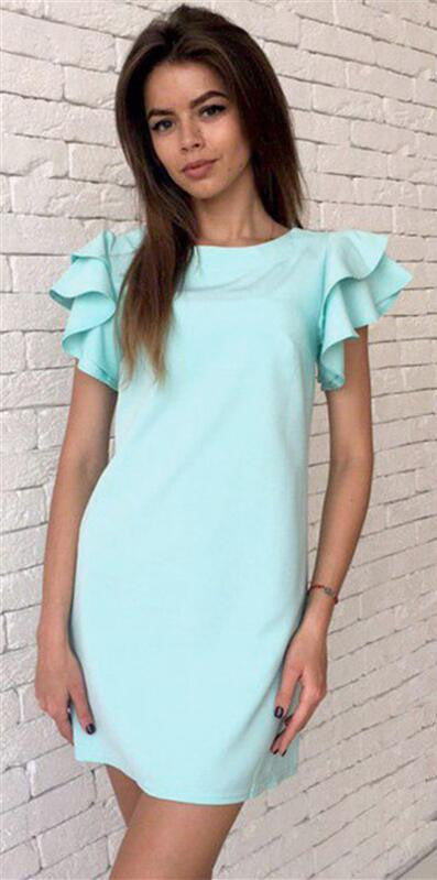 Women Summer Dress Casual Butterfly Sleeve Sexy Backless Dress Vestidos - CelebritystyleFashion.com.au online clothing shop australia