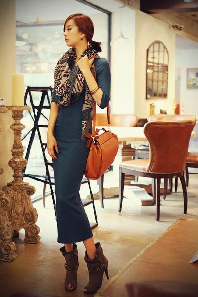 hot winter women Long Dress of micro V-neck dress sexy Slim package hip tight knit bottoming Dress Autumn Dress Vestidos - CelebritystyleFashion.com.au online clothing shop australia