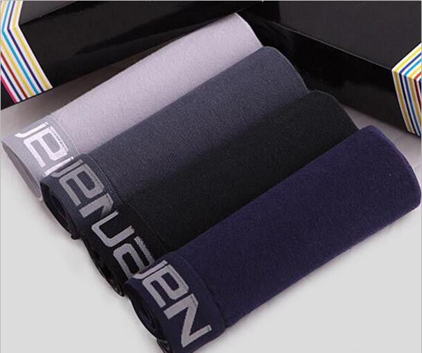 Panties Mens 4Pcs\lot Underwear Soft Boxers Modal Boxer Men Solid Boxer Shorts Plus Size Boxers Mens Underwear Lot