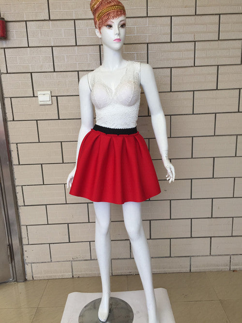 High Street Women Mini Skirt Ball Gown Underskirt High Waist Pleated Skirt For Girls 1D30 - CelebritystyleFashion.com.au online clothing shop australia