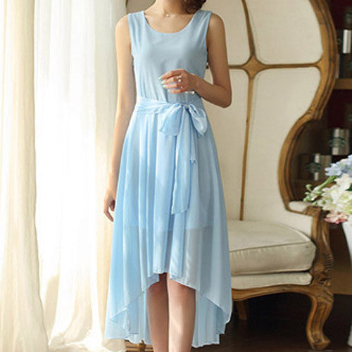 Bohemia Style Women's Asymmetric Sleeveless long Dresses Casual Maxi Dress Vestidos Femininos For Elegant Women longo D56204 - CelebritystyleFashion.com.au online clothing shop australia