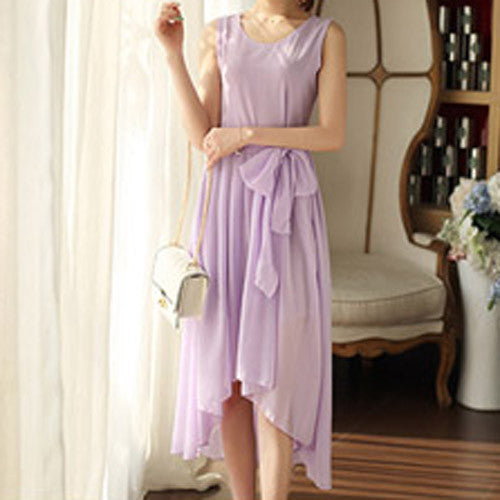 Bohemia Style Women's Asymmetric Sleeveless long Dresses Casual Maxi Dress Vestidos Femininos For Elegant Women longo D56204 - CelebritystyleFashion.com.au online clothing shop australia