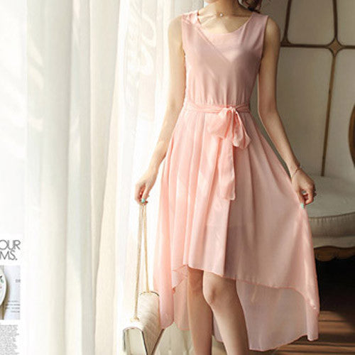 Bohemia Style Women's Asymmetric Sleeveless long Dresses Casual Maxi Dress Vestidos Femininos For Elegant Women longo D56204 - CelebritystyleFashion.com.au online clothing shop australia