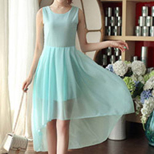 Bohemia Style Women's Asymmetric Sleeveless long Dresses Casual Maxi Dress Vestidos Femininos For Elegant Women longo D56204 - CelebritystyleFashion.com.au online clothing shop australia