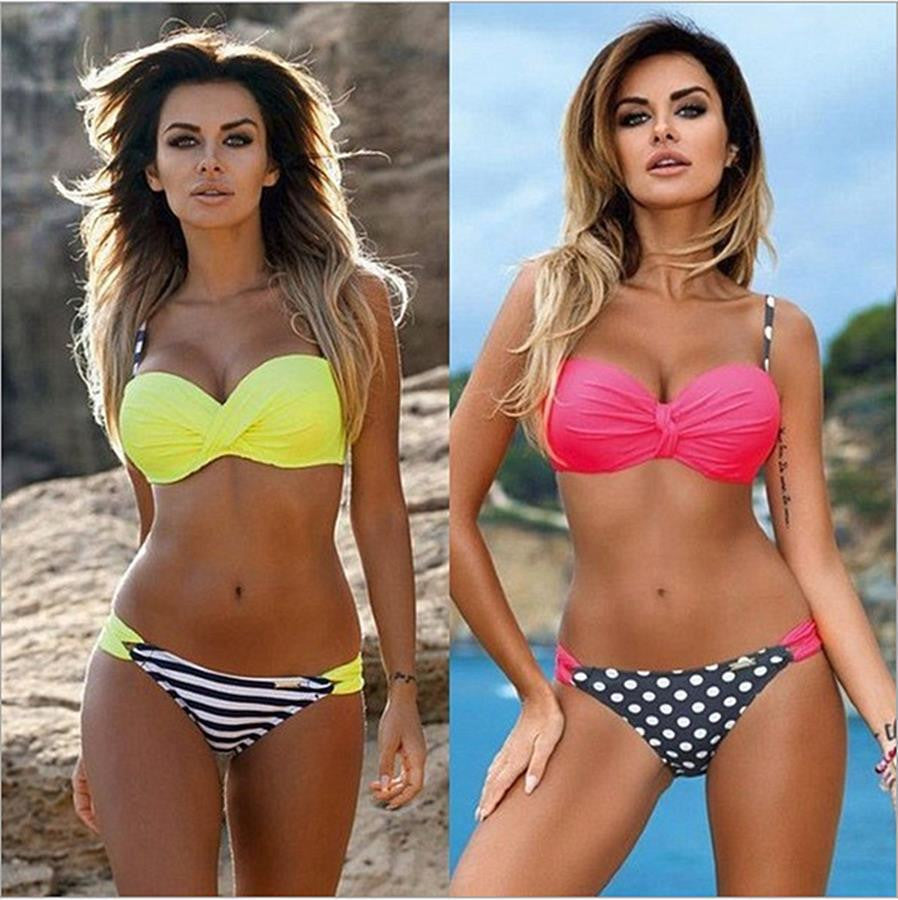 Bikini Girls Push Up Padded Bikini Sets Women Strap Bathing Suit Biquini
