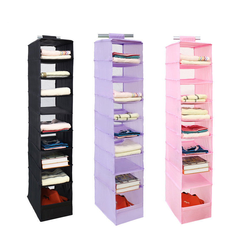 Online discount shop Australia - 9 Cell Hanging Box Underwear Sorting Clothing Shoe Jean Storage Mails Door Wall Closet Organizer Closet Organizadores Bag