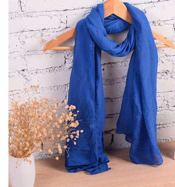 Fashion Pure Women Scarf Long Cotton Candy Colors Shawl 18 Colors Warm Soft Women Muffler