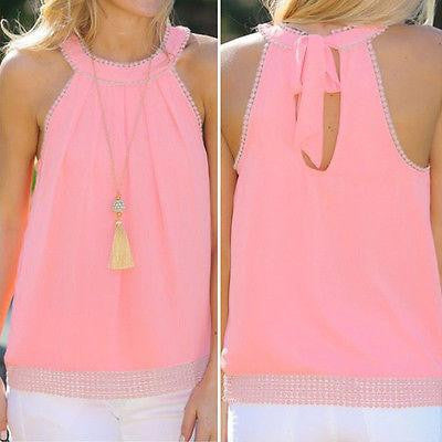 Women Fashion Vest Top Sleeveless Casual Tank Tops