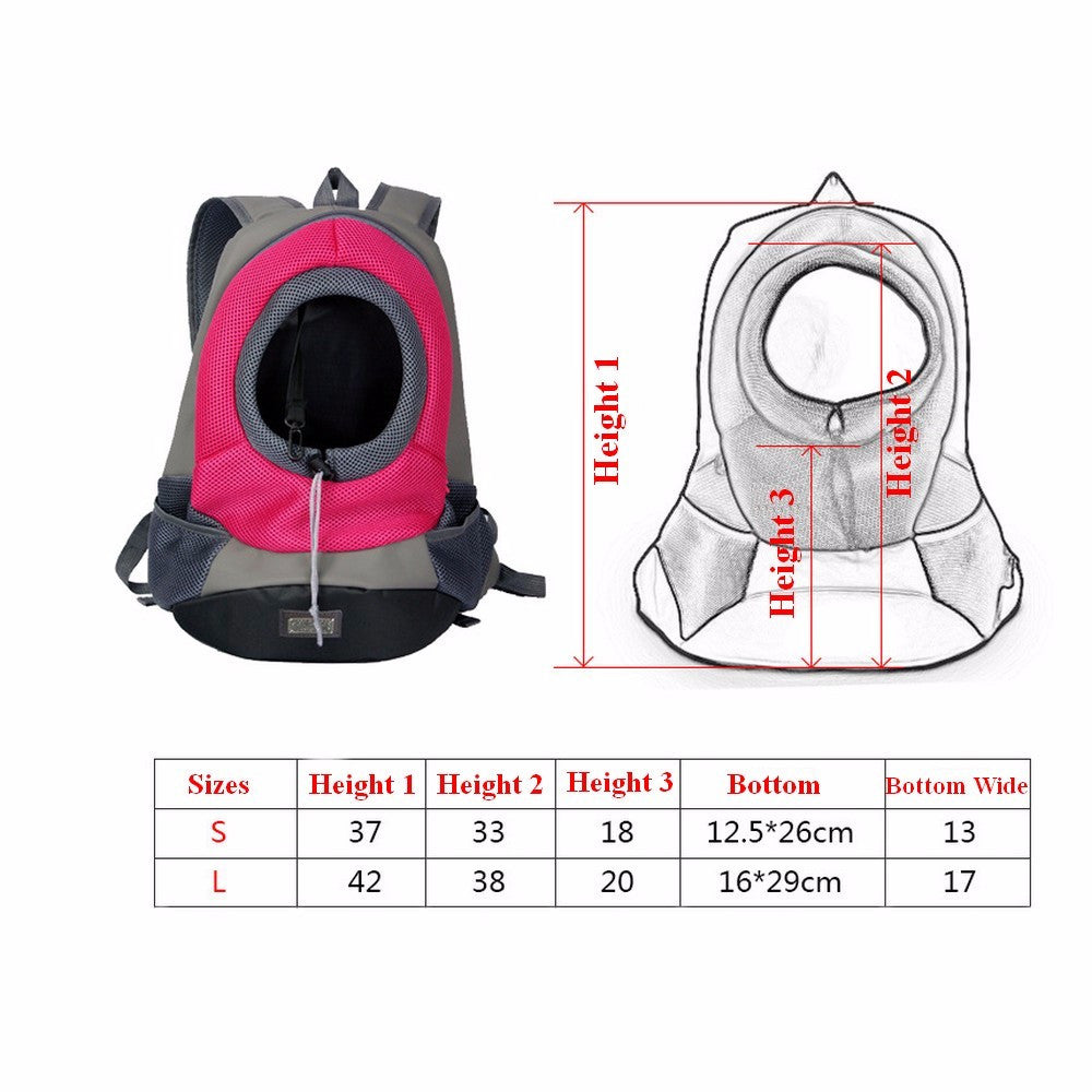 Pet Carrier Dog Carrier Pet Backpack Bag Portable Travel Bag Pet Dog Front Bag Mesh Backpack Head Out Double Shoulder Outdoor-Dollar Bargains Online Shopping Australia