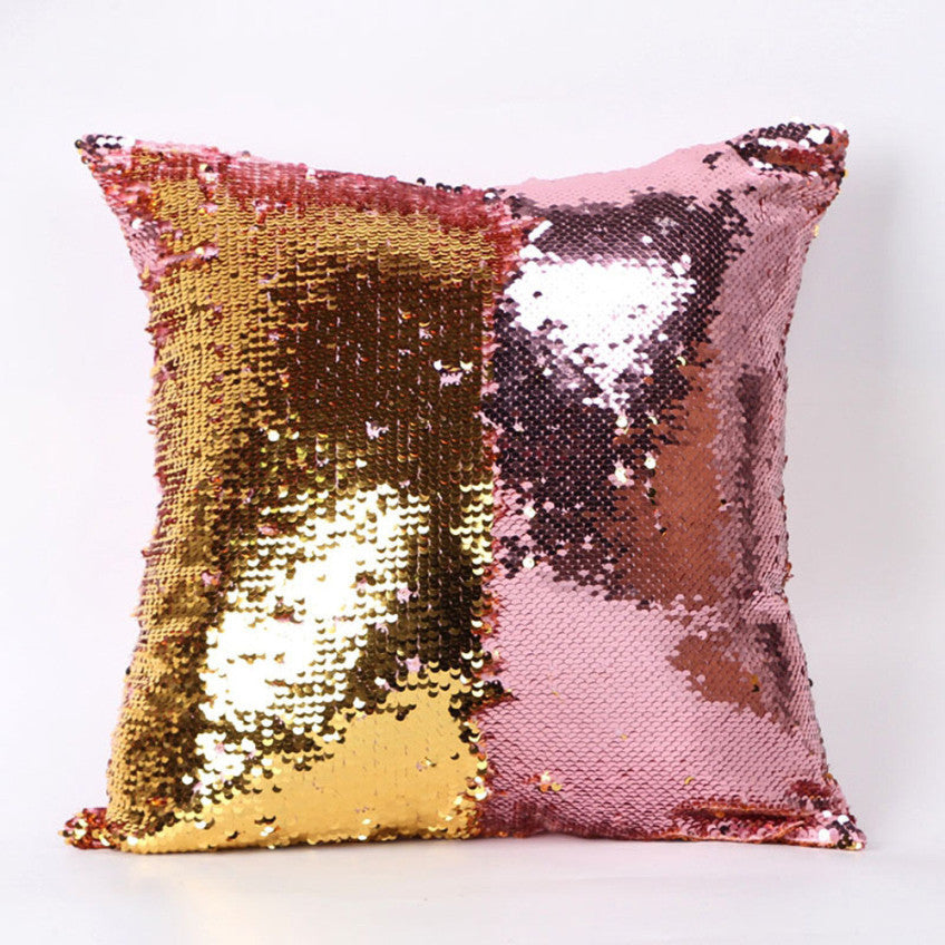Happy Fashion Beauty Double 40X40CM Color Glitter Sequins Throw Pillow Case Cafe Home-Dollar Bargains Online Shopping Australia