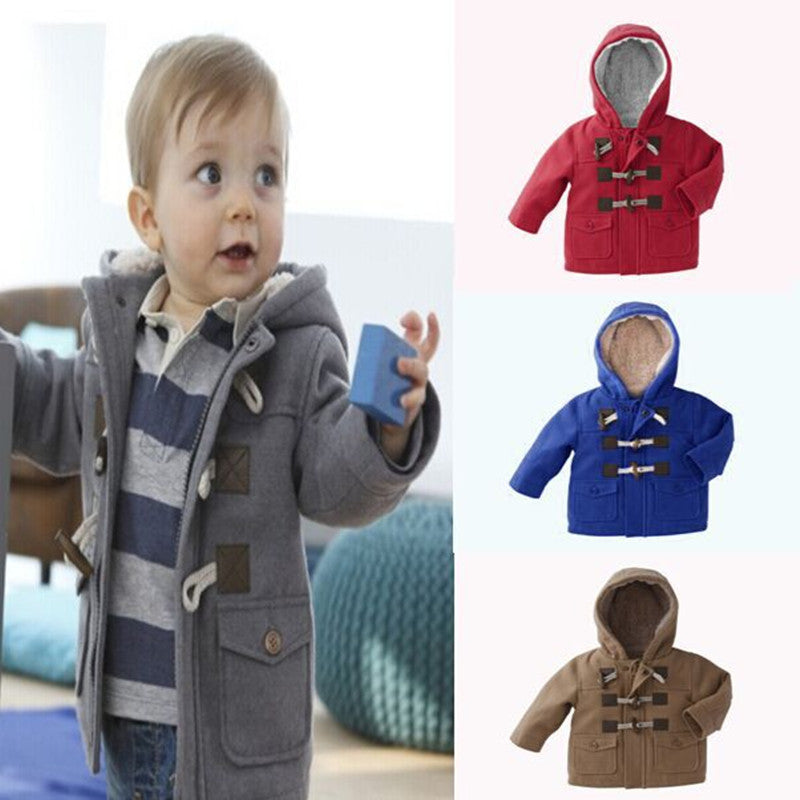 2017 Baby Boys Children outerwear Coat Kids Jackets for Boy Girls Winter Jacket Warm Hooded Children Clothing gray Khaki red-Dollar Bargains Online Shopping Australia