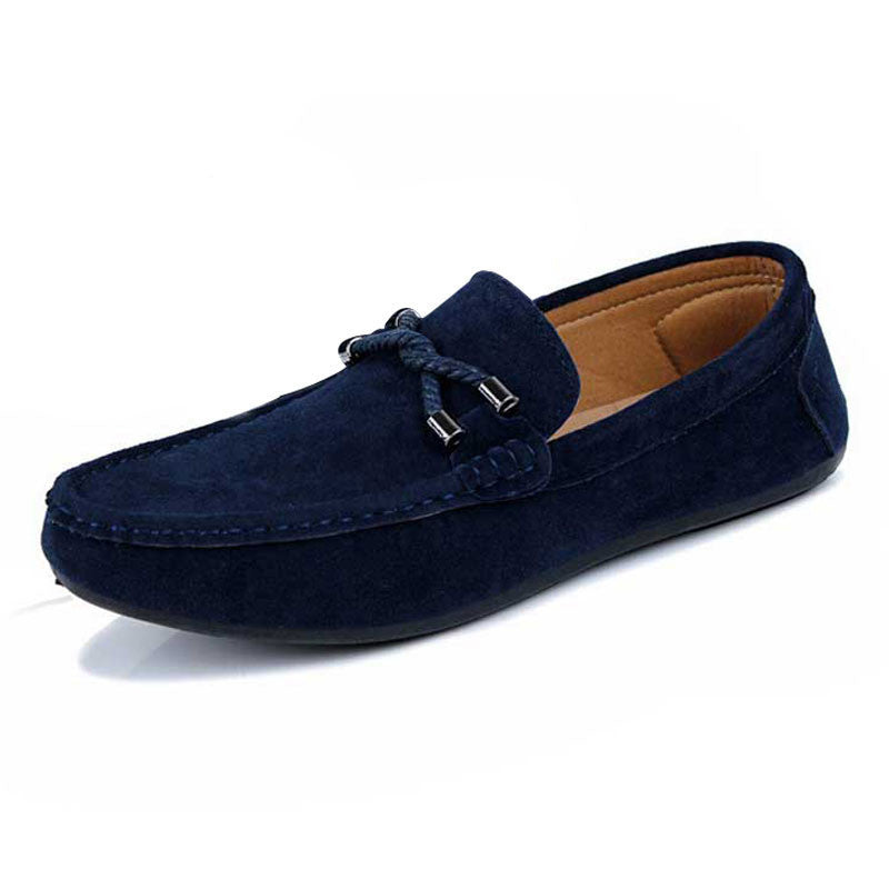 Casual Twisted Men Shoes Comfortable Men Loafers Driving Slip-on Solid Flock Flat Shoes XMR943-Dollar Bargains Online Shopping Australia