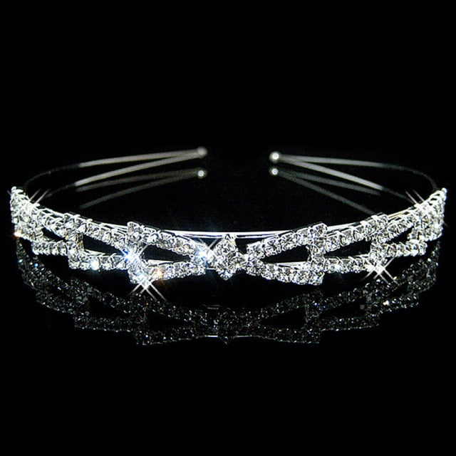 Pearl Princess Tiara Crystal Crown Kid Girls Lover Prom Gift Hair Jewelry Bridal Headband Wedding Tiaras and Crowns-Dollar Bargains Online Shopping Australia