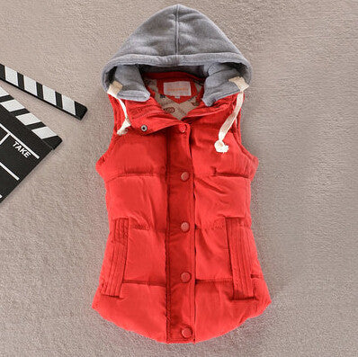 Plus Size 8 Colors Fashion Autumn Winter Coat Women Ladies Gilet Colete Feminino Casual Waistcoat Female Sleeveless Jacket AE269-Dollar Bargains Online Shopping Australia