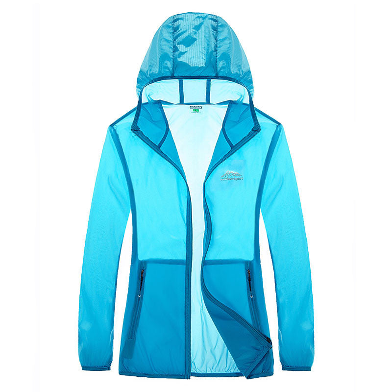 Summer fast dry skin coat hiking outdoor sports skin clothing thin breathable waterproof anti UV couple camping-Dollar Bargains Online Shopping Australia