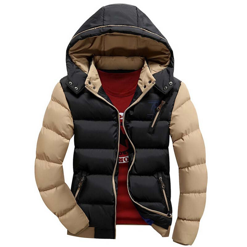 Arrival Men Jacket Warm cotton coat mens casual hooded jackets Handsome Outwear thicking Parka Plus size XXXL Coats-Dollar Bargains Online Shopping Australia