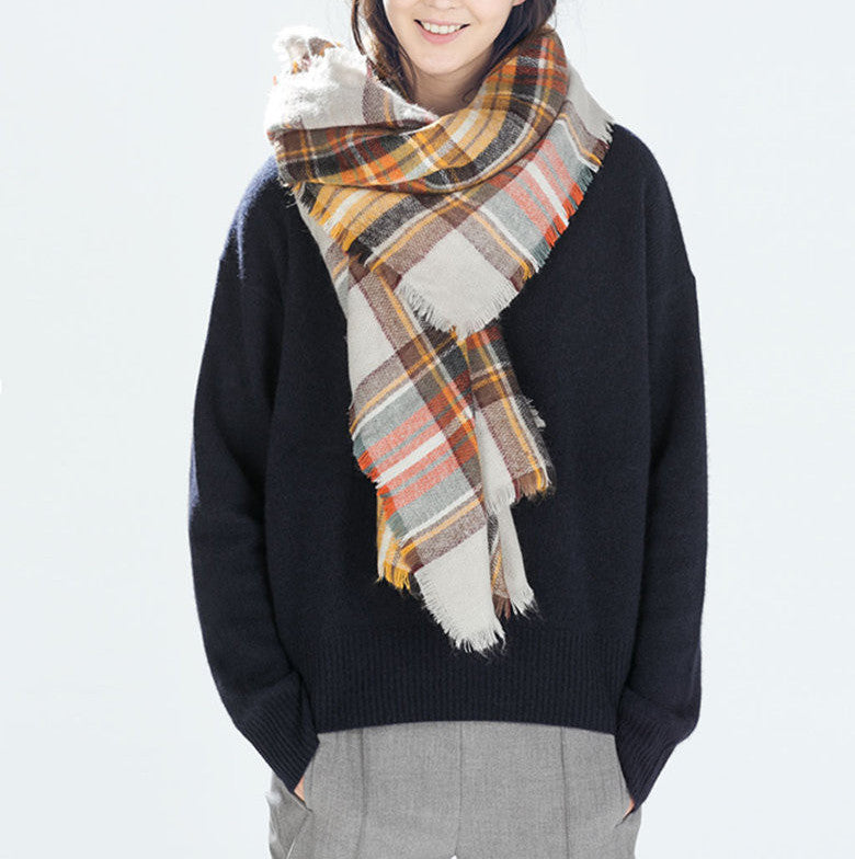 za winter scarf Tartan Scarf women desigual Plaid Scarf cuadros er Unisex Acrylic Basic Shawls warm bufandas-Dollar Bargains Online Shopping Australia