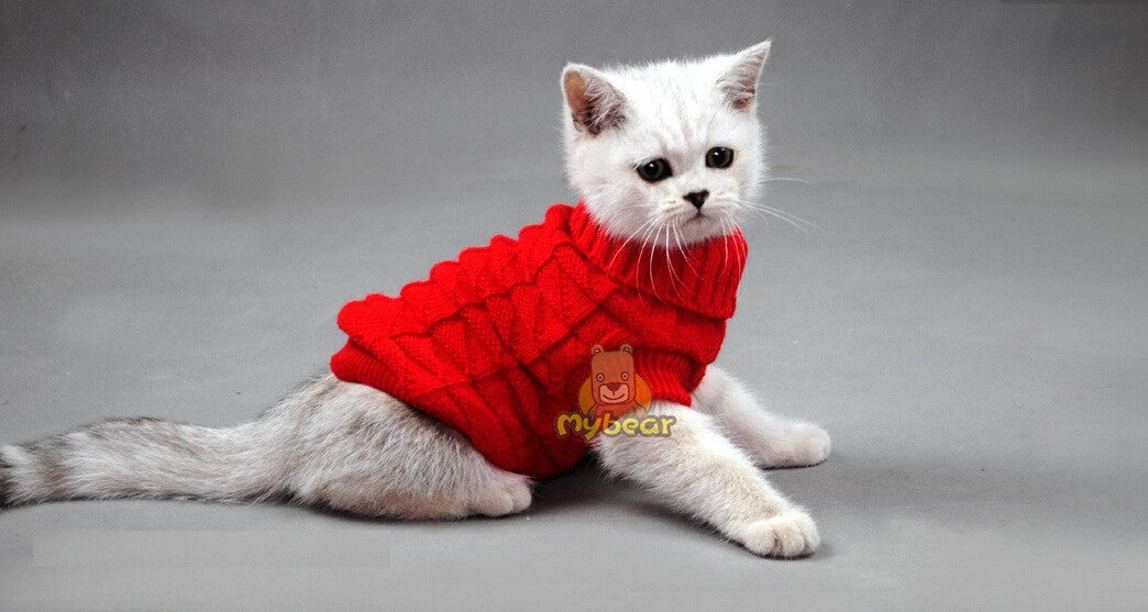 NEW Dog Cat Sweater Spagetti Color Warm Autumn Winter Dog Cat Sweater Pet Jumper Cat Clothes For Small Cat Dog Pets-Dollar Bargains Online Shopping Australia
