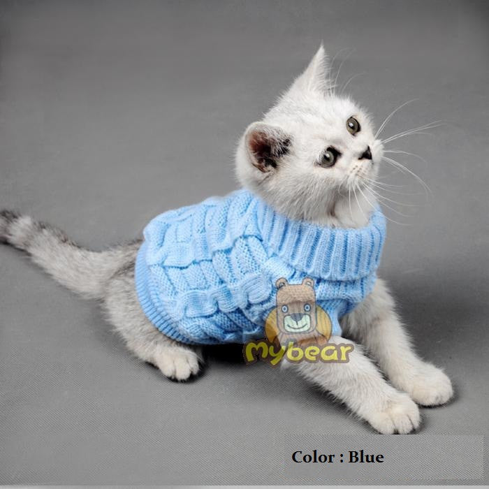 NEW Dog Cat Sweater Spagetti Color Warm Autumn Winter Dog Cat Sweater Pet Jumper Cat Clothes For Small Cat Dog Pets-Dollar Bargains Online Shopping Australia