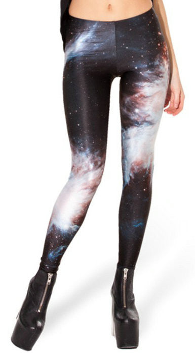 Sexy The Starry Sky Galaxy 3D Printed Leggings Summer Spring Harajuku Finess Women Leggins Creative Elastic Pants-Dollar Bargains Online Shopping Australia