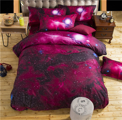 3d Galaxy bedding sets Twin/Queen Size Universe Outer Space Themed Bedspread 2pcs/3pcs/4pcs Bed Linen Bed Sheets Duvet Cover Set-Dollar Bargains Online Shopping Australia