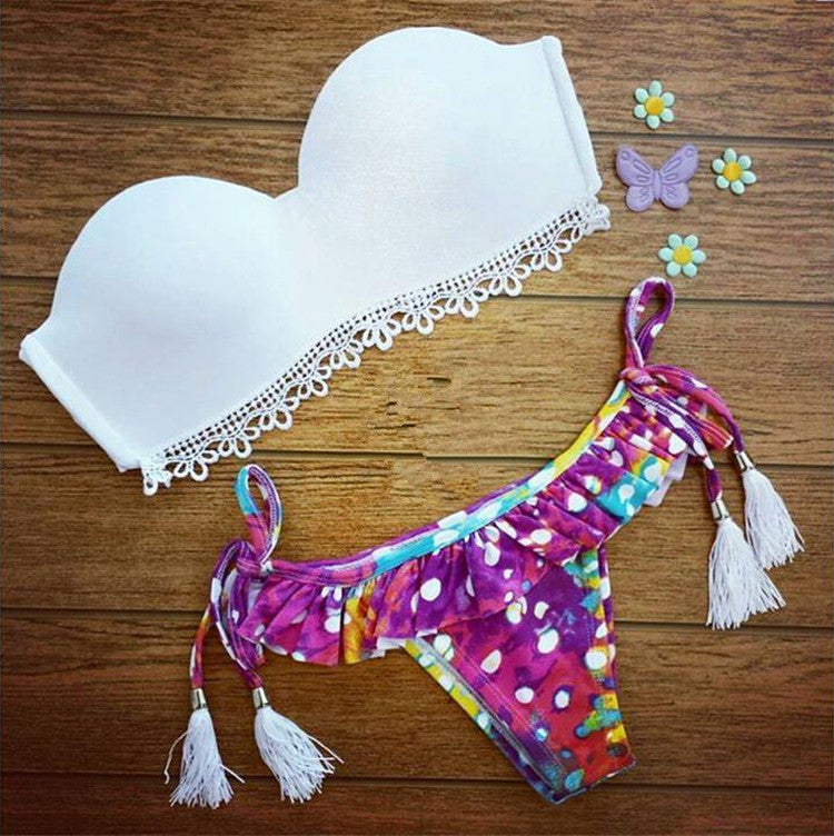 P&j Brazilian Style Bikinis set Wear Lady Swimwear Print Hater Push Up Women Swimsuit Bathing Suit Sexy Brazilian Bikini Set-Dollar Bargains Online Shopping Australia