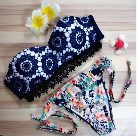 P&j Brazilian Style Bikinis set Wear Lady Swimwear Print Hater Push Up Women Swimsuit Bathing Suit Sexy Brazilian Bikini Set-Dollar Bargains Online Shopping Australia