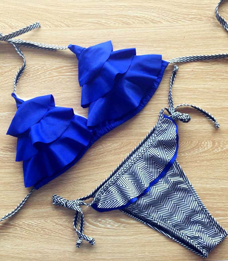 P&j Brazilian Style Bikinis set Wear Lady Swimwear Print Hater Push Up Women Swimsuit Bathing Suit Sexy Brazilian Bikini Set-Dollar Bargains Online Shopping Australia