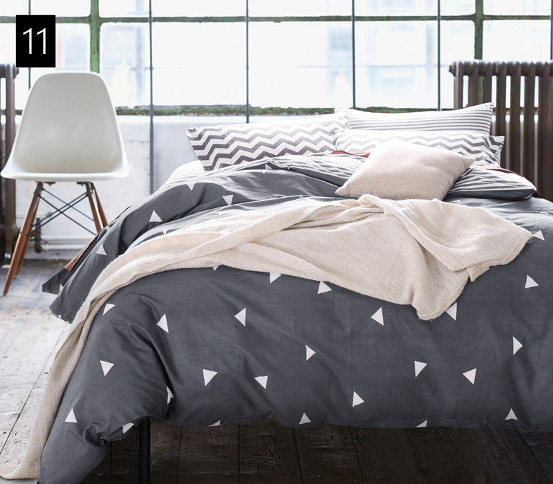 Top cotton Duvet covers set,Gray letters bedding set,Double single duvet covers Twin/Queen/King size,bedclothes #HM4514-Dollar Bargains Online Shopping Australia