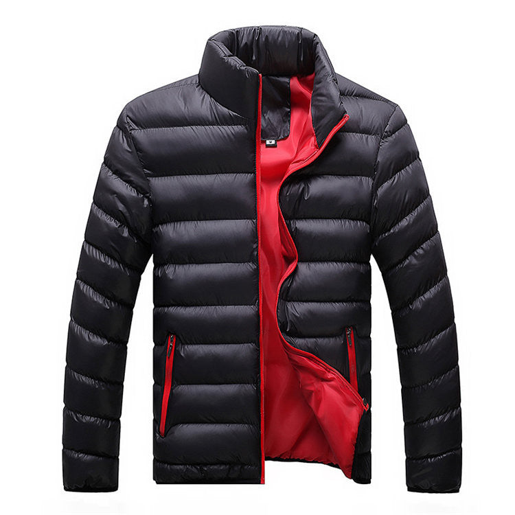 Winter Jacket Men Brand Parka Man Clothing Stand Collar Zipper Thick Quilted Jackets Coat-Dollar Bargains Online Shopping Australia