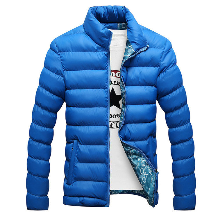 Winter Jacket Men Brand Parka Man Clothing Stand Collar Zipper Thick Quilted Jackets Coat-Dollar Bargains Online Shopping Australia