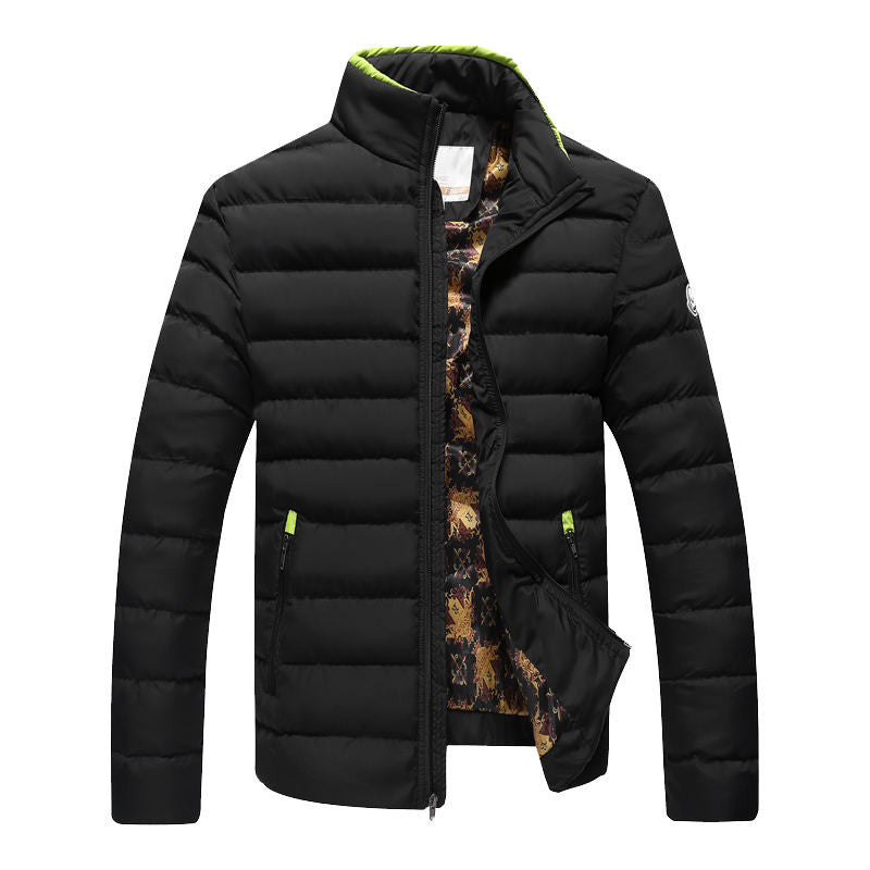 Winter Jacket Men Brand Parka Man Clothing Stand Collar Zipper Thick Quilted Jackets Coat-Dollar Bargains Online Shopping Australia