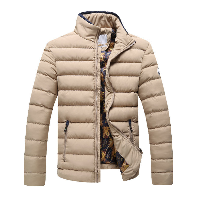Winter Jacket Men Brand Parka Man Clothing Stand Collar Zipper Thick Quilted Jackets Coat-Dollar Bargains Online Shopping Australia