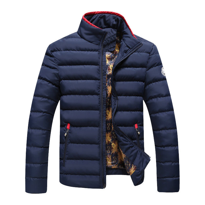 Winter Jacket Men Brand Parka Man Clothing Stand Collar Zipper Thick Quilted Jackets Coat-Dollar Bargains Online Shopping Australia