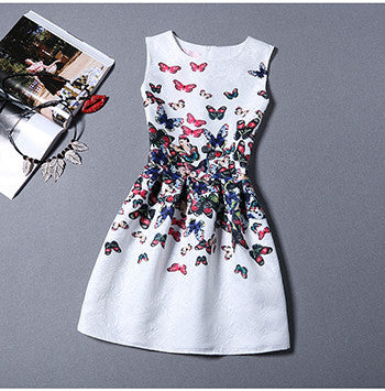 Fashion Bottoming Dress Summer Style Women Dress Vintage Printing Sexy Party Dresses vestidos Leisure Plus Size Summer Dress-Dollar Bargains Online Shopping Australia