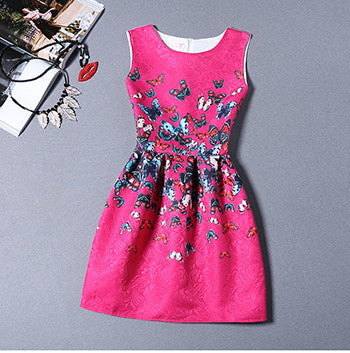 Fashion Bottoming Dress Summer Style Women Dress Vintage Printing Sexy Party Dresses vestidos Leisure Plus Size Summer Dress-Dollar Bargains Online Shopping Australia