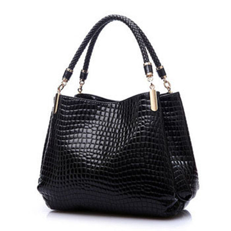 Alligator Leather Women Handbag Fashion Famous Brands Shoulder Bag Black Bag Ladies-Dollar Bargains Online Shopping Australia