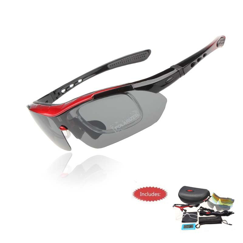 Professional Polarized Cycling Glasses Bike Goggles Outdoor Sports Bicycle Sunglasses UV 400 With 5 Lens TR90 5 color-Dollar Bargains Online Shopping Australia