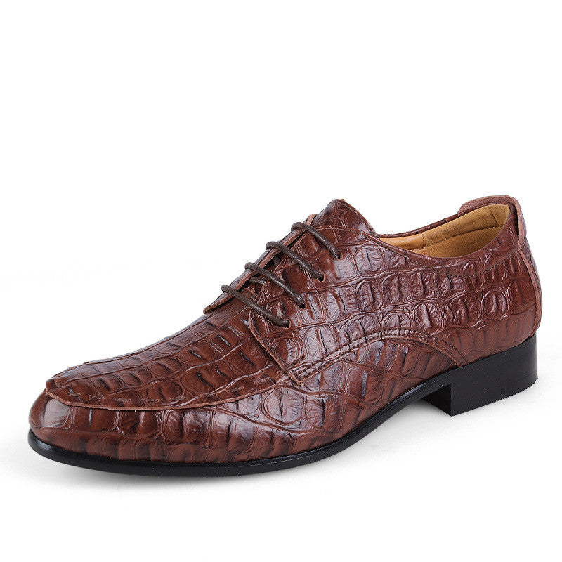 Handmade genuine leather men shoes, Fashion flat shoes, Crocodile business dress shoes,Men oxford zapatos hombre-Dollar Bargains Online Shopping Australia