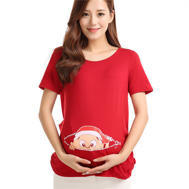 Maternity Tops Nursing Pregnancy T-shirts Cute Baby Printed Clothes For Pregnant Women Tee Shirt Femme-Dollar Bargains Online Shopping Australia