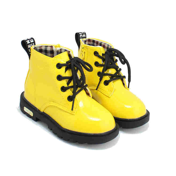 Winter Children Shoes PU Leather Waterproof Martin Boots Kids Snow Boots Brand Girls Boys Rubber Boots Fashion Sneakers-Dollar Bargains Online Shopping Australia